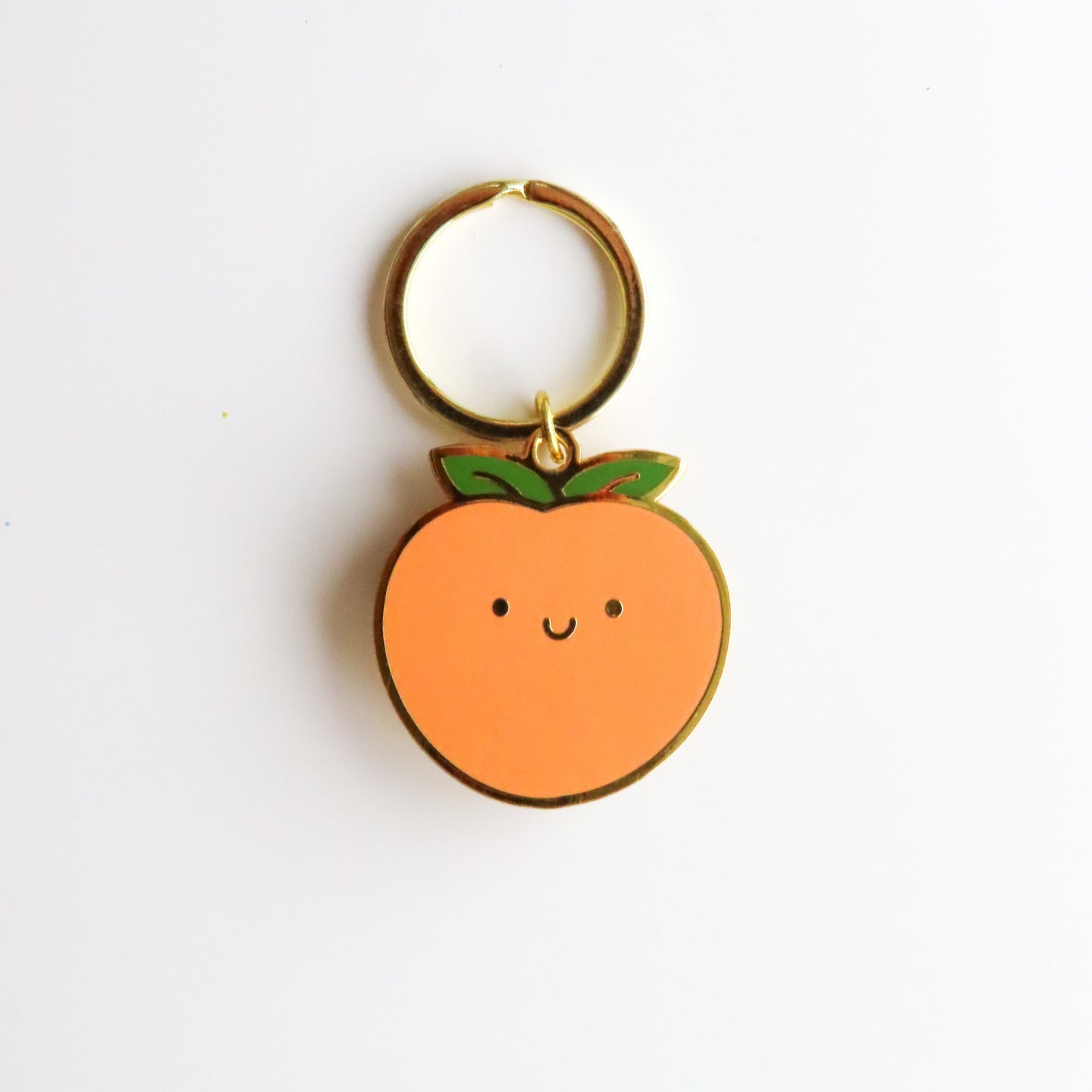 Peach Keychain