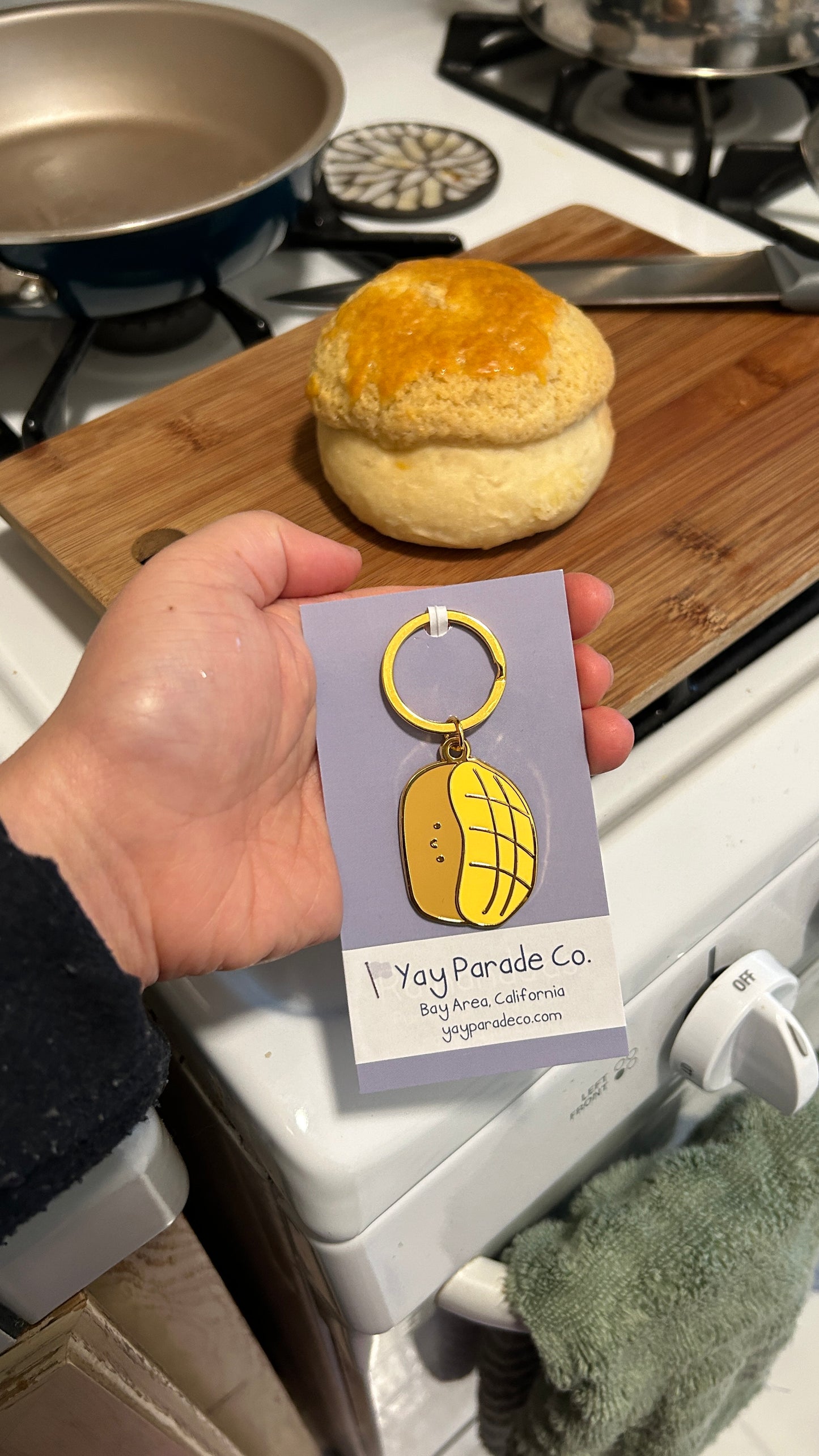 Pineapple Bun | Bolo Bun Keychain