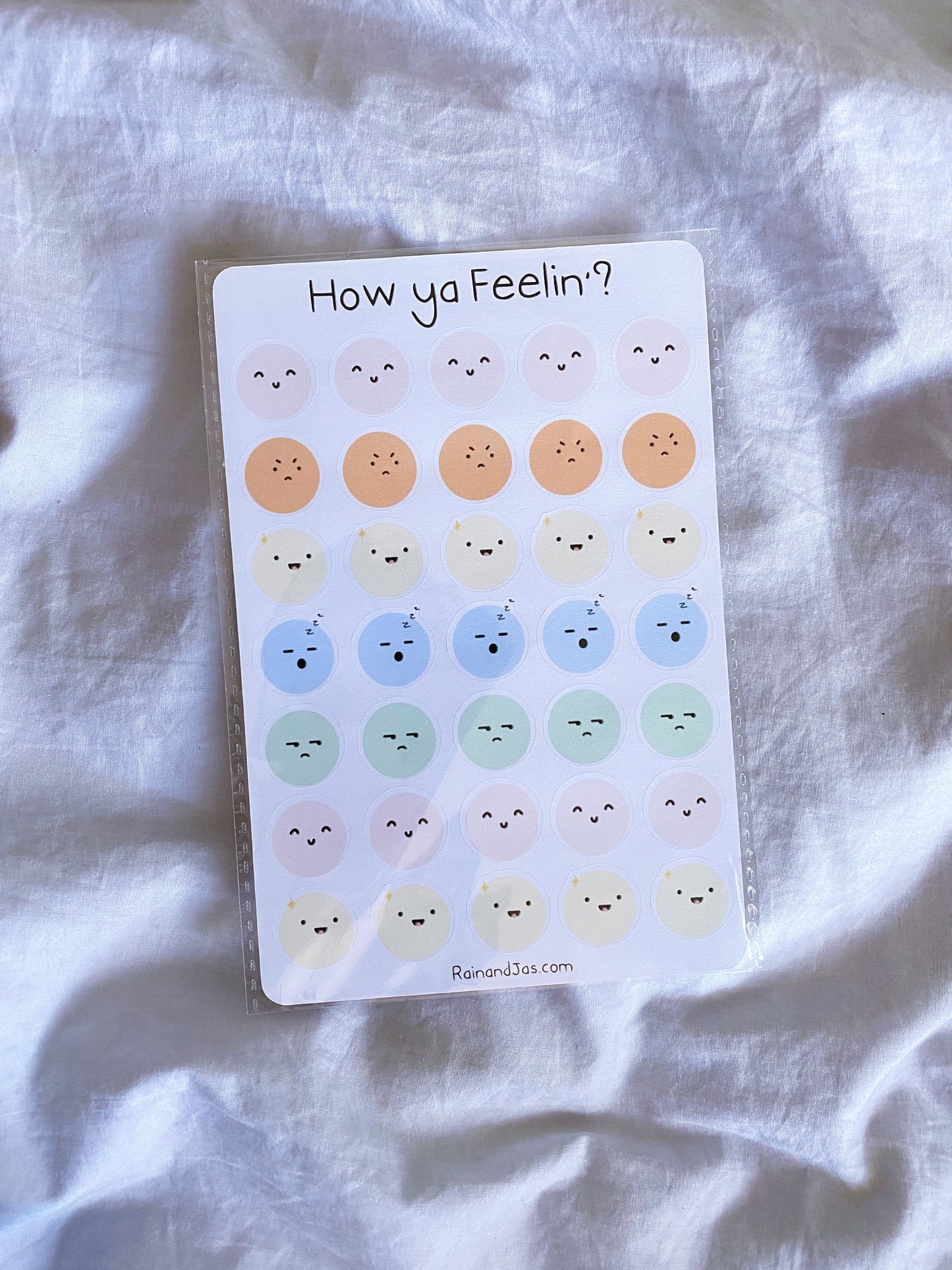 How Ya Feeling Faces Sticker Sheet