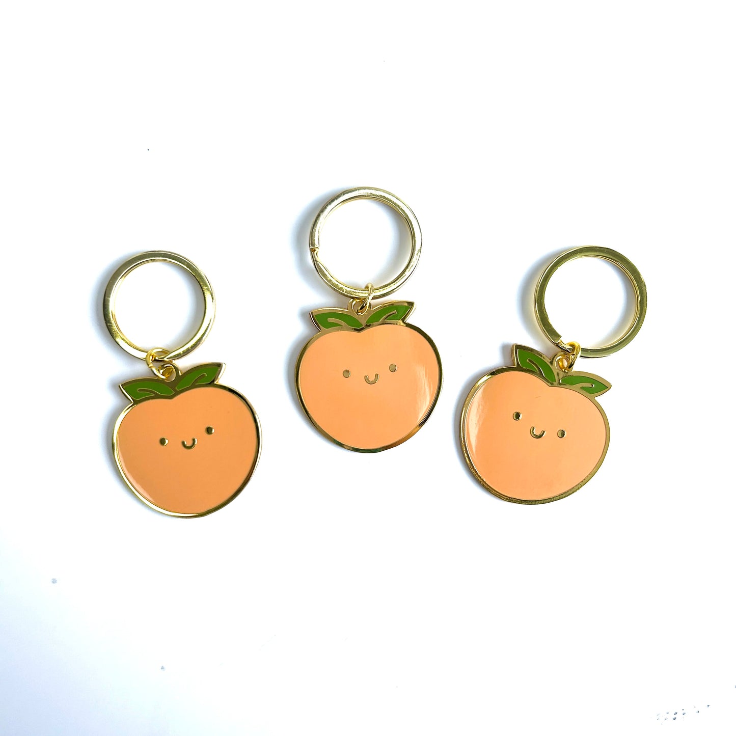 Peach Keychain
