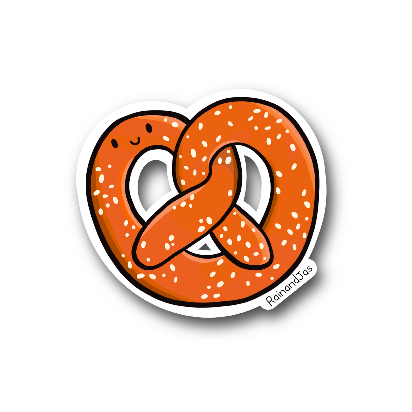Pretzel Vinyl Sticker