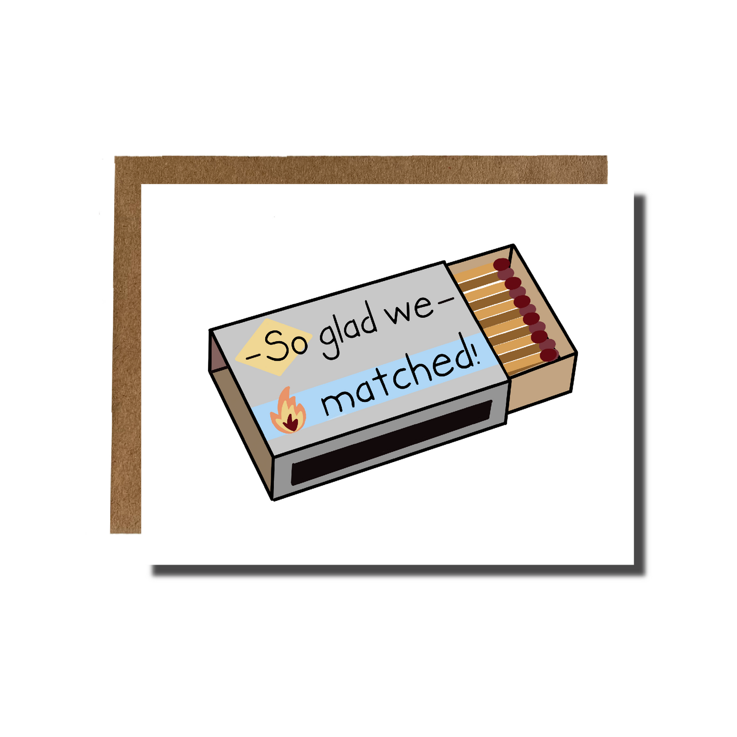 So Glad We Matched Card