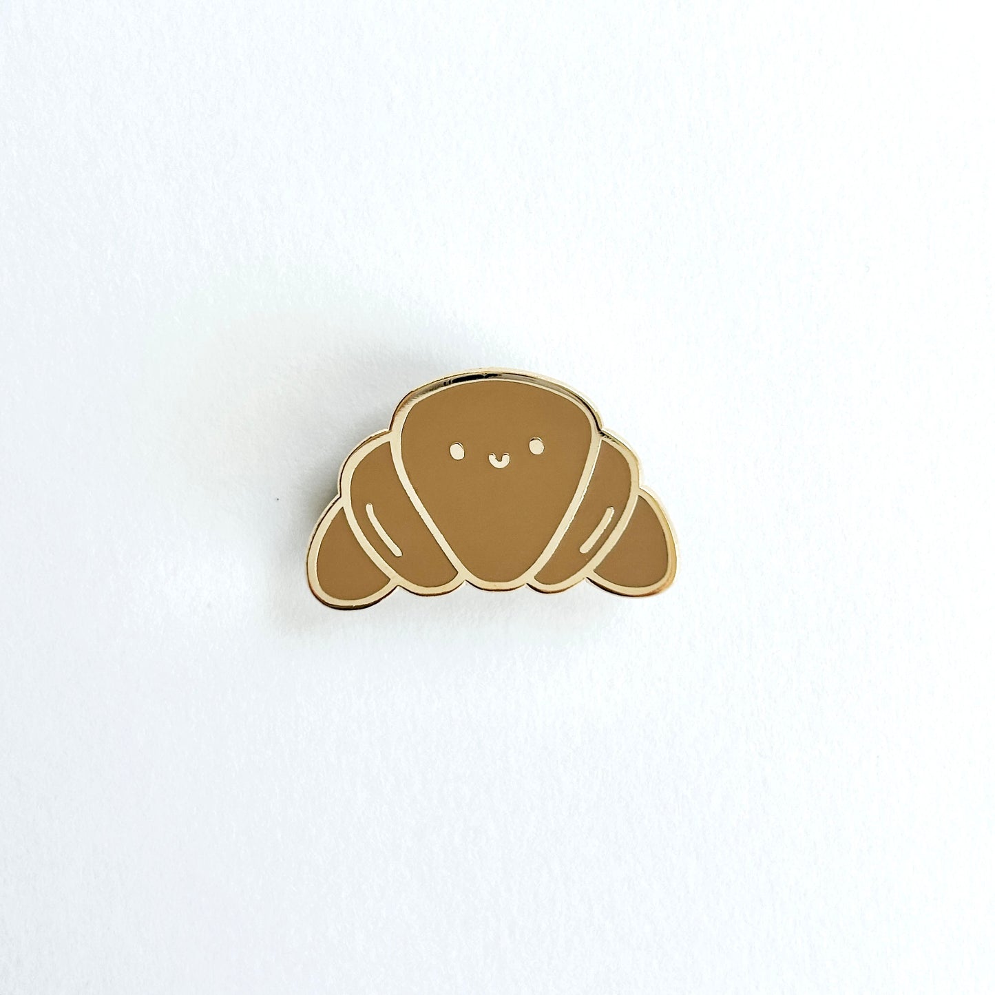 Croissant Enamel Pin