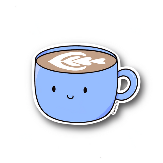Latte Vinyl Sticker