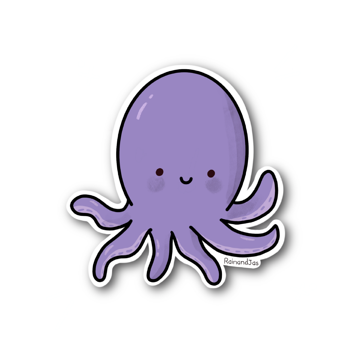 Olivia the Octopus Vinyl Sticker