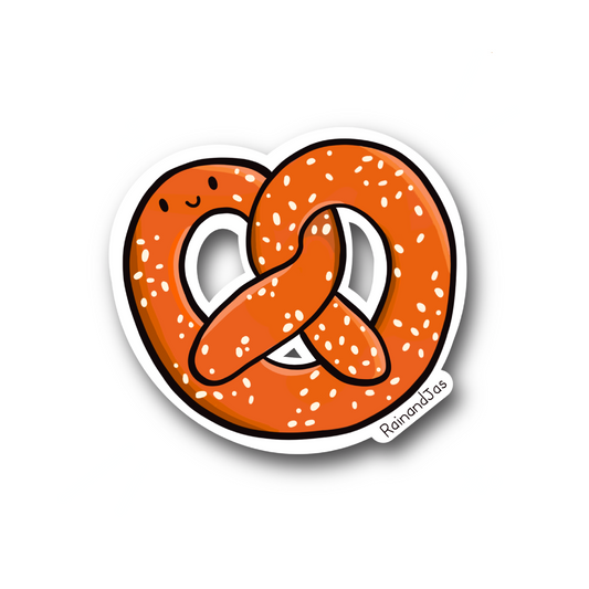 Pretzel Vinyl Sticker